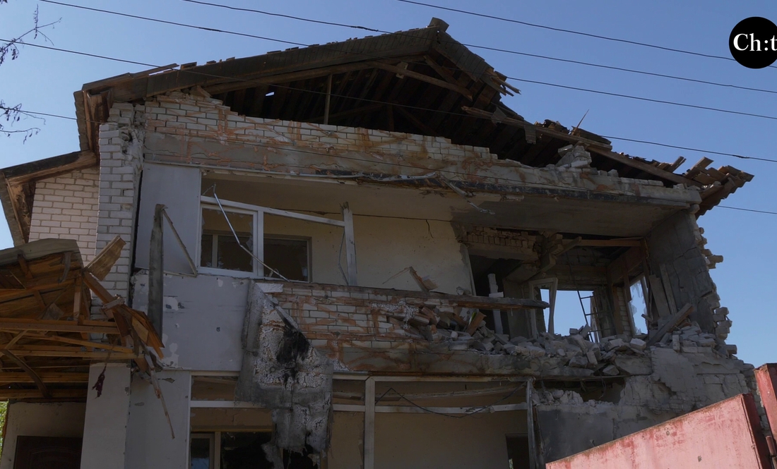 Після удару в будинку почалася пожежа