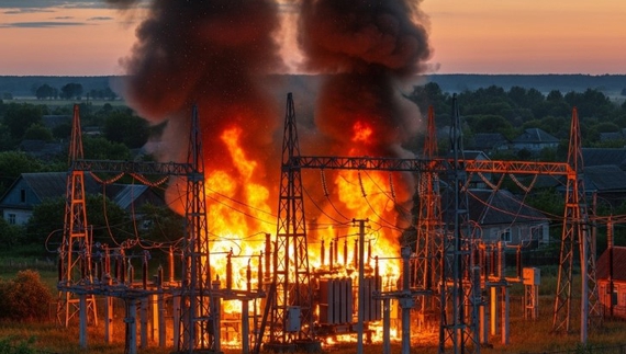 У Чернігівському районі горіла трансформаторна підстанція