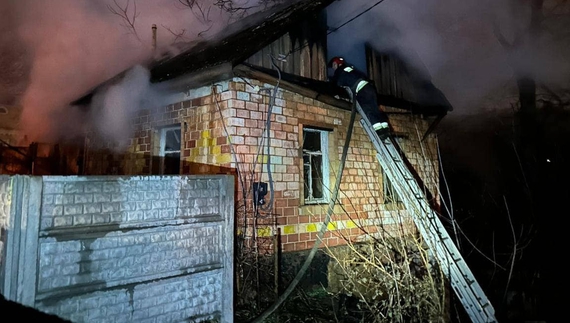 Вогонь знищив дах будинку на Чернігівщині: постраждали мати та син