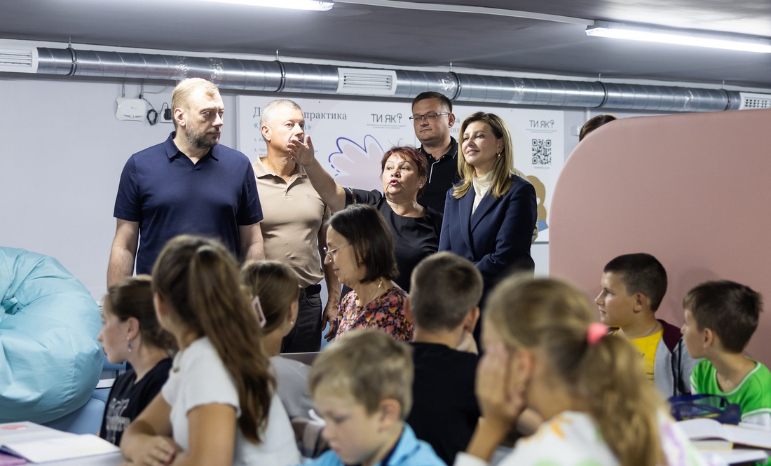 Фундація Зеленської облаштувала на Чернігівщині десять безпечних просторів для навчання