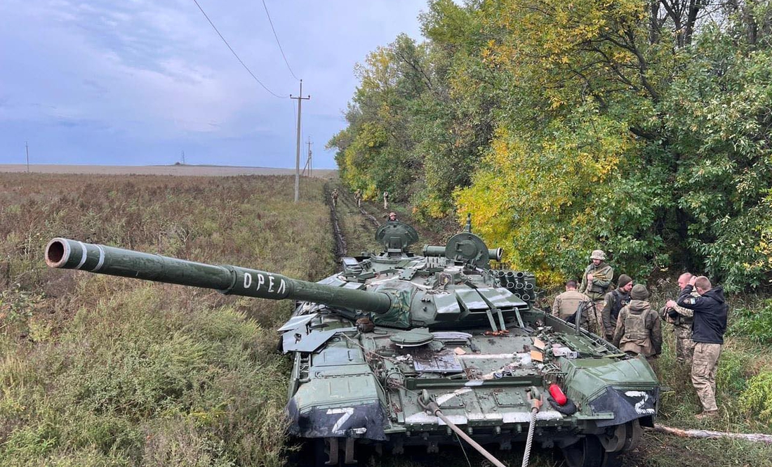Бійці з 1-ї танкової бригади затрофеїли у «сірій зоні» танк на кілька млн доларів