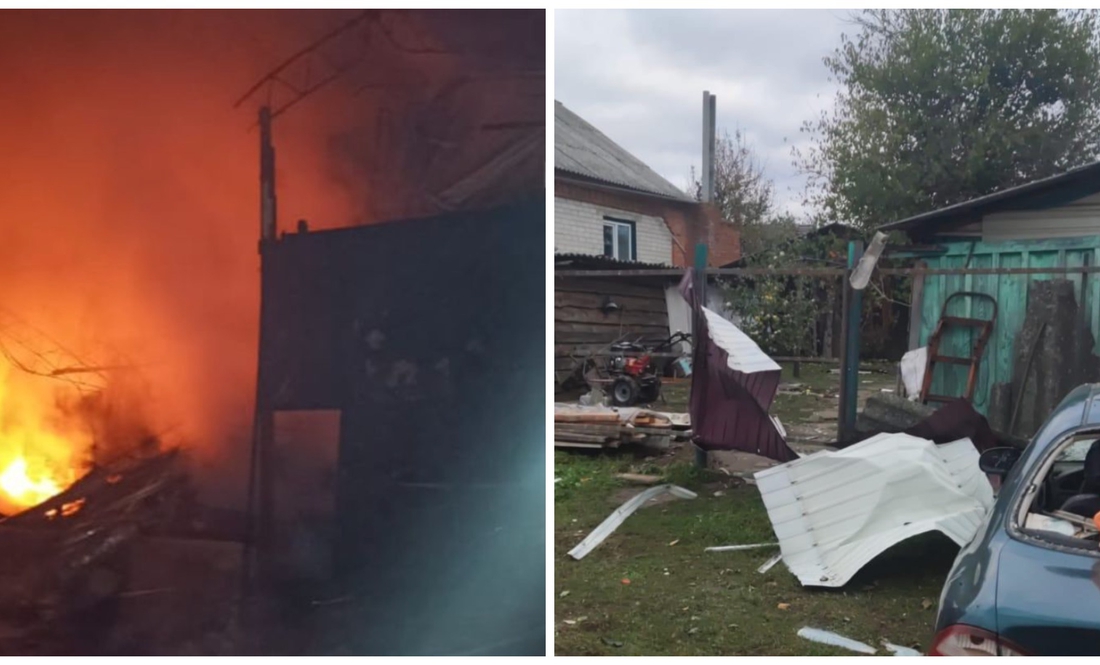 Пожежі та руйнування у Новгороді-Сіверському після обстрілів. 16-17 жовтня 2025 року