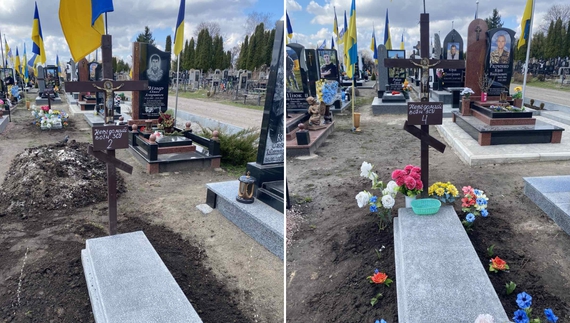 У Ніжині невідомим захисникам Чернігова встановили надгробки коштом громади