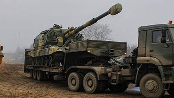 Російська армія перекидає артилерію у Брянську область