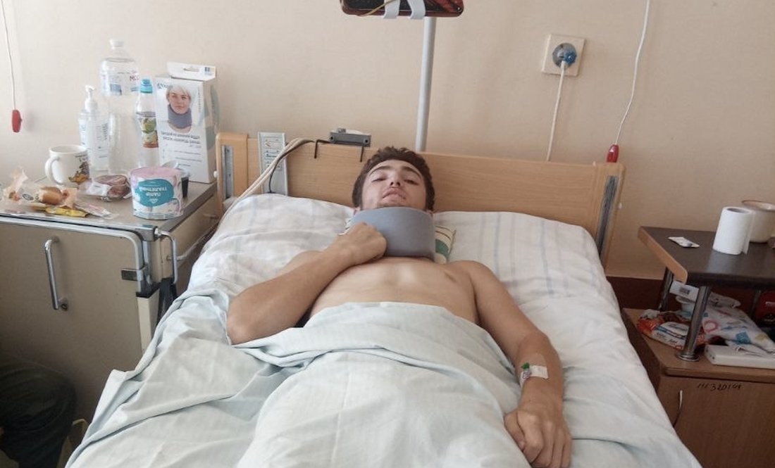 Олексій Мелащенко в лікарні в Києві