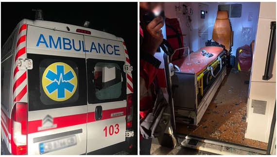 На Чернігівщині 19 вересня ворог атакував авто "швидкої": поранені медики. Фото Нацполіція