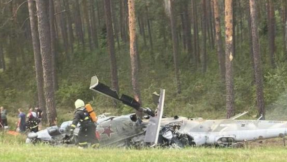 У білорусі розбився військовий гелікоптер з рф вартістю $12,5 млн