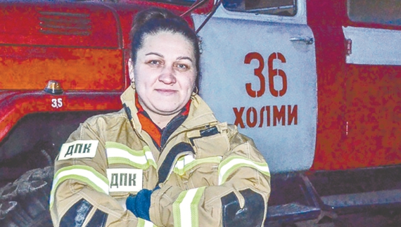 35-річна Вероніка Ворона із пожежної команди у Холмах, Чернігівщина