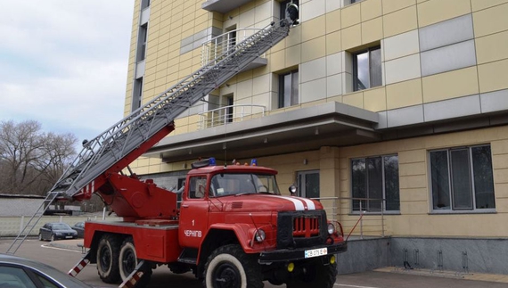 У Чернігові сталася пожежа готелю, але несправжня