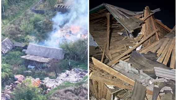 Пожежі та руйнування у Новгород-Сіверському районі послі обстрілів. 6-7 вересня 2025 року