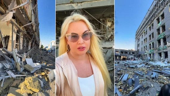 Камалія показала зруйнований росіянами бізнес-центр ексчоловіка