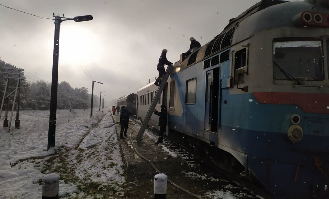 У Прилуках горів дизельний потяг. Що відомо про пожежу