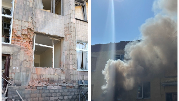 Пожежа у Семенівці після удару дрону. 10 вересня 2025 року
