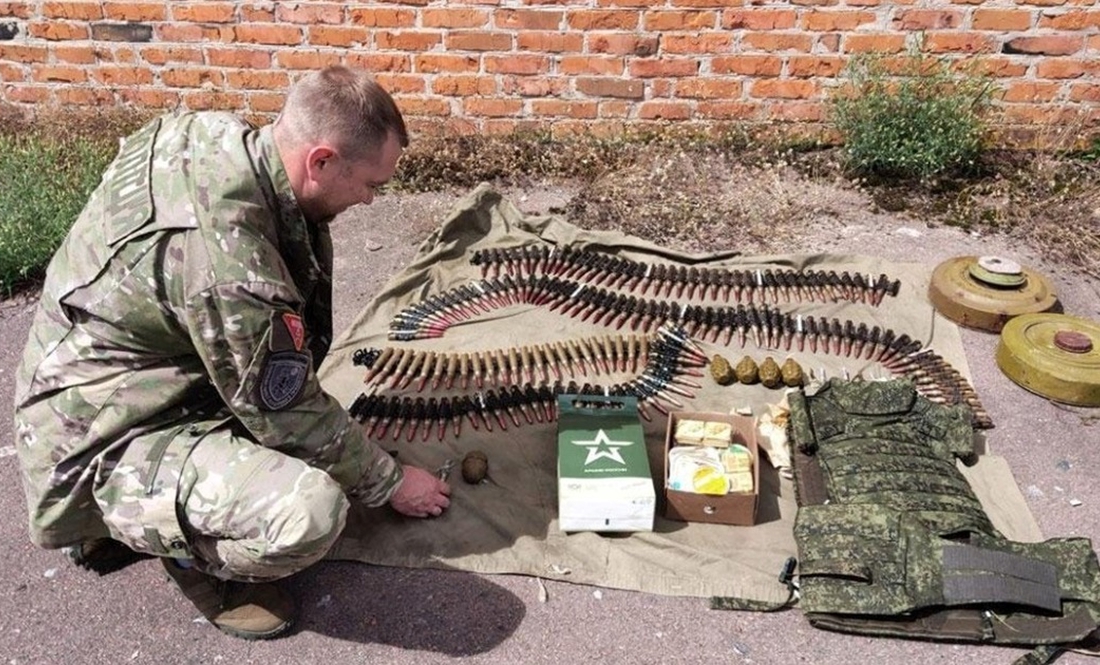 Схрон російських боєприпасів охороняла "розтяжка" з гранати