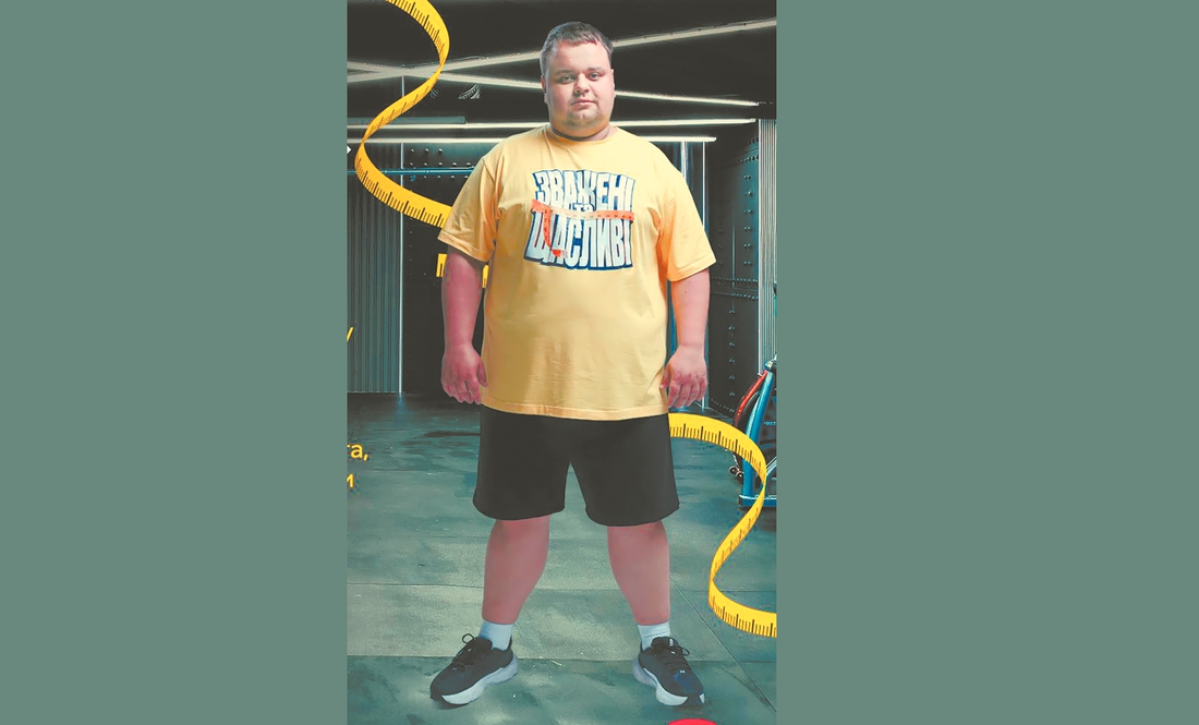 Вадим Бойко із Ніжина, під час зйомок "Зважені та щасливі"