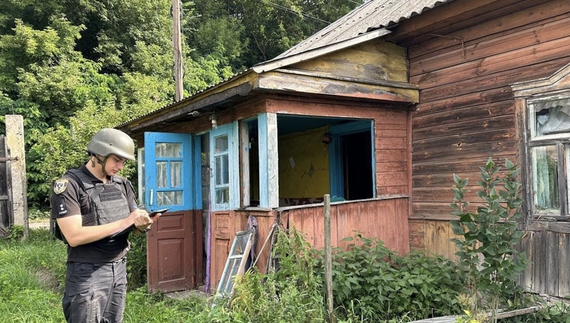 Після вибуху "шахеда", Новгород-Сіверська громада, 26 липня 2025 року