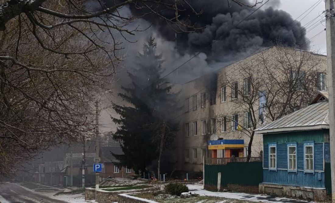 Росіяни ударили безпілотником по відділку поліції на Чернігівщині