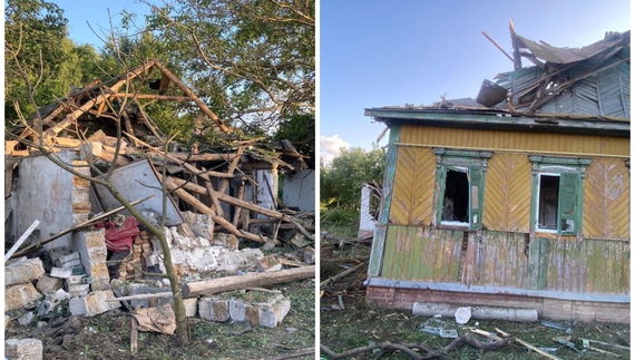 Безпілотник упав і вибухнув у селі Ніжинське, що за два кілометри від міста