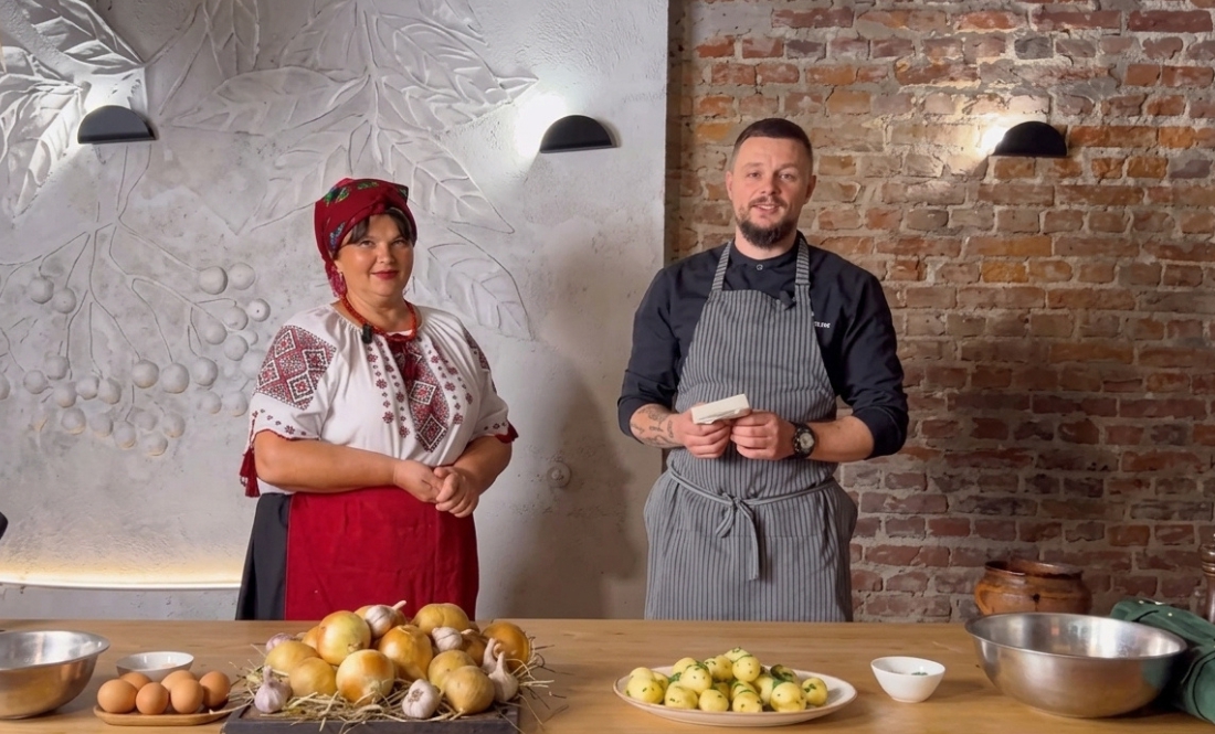 Лідія Рекун і шеф-кухар ресторану «Етно»