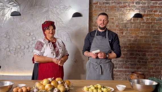 Лідія Рекун і шеф-кухар ресторану «Етно»