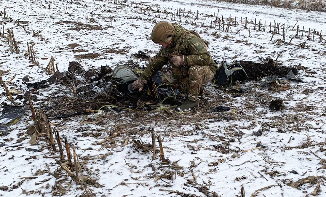 Збитий дрон на Чернігівщині: вибухотехніки провели контрольований підрив