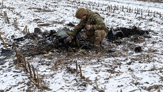 Збитий дрон на Чернігівщині: вибухотехніки провели контрольований підрив