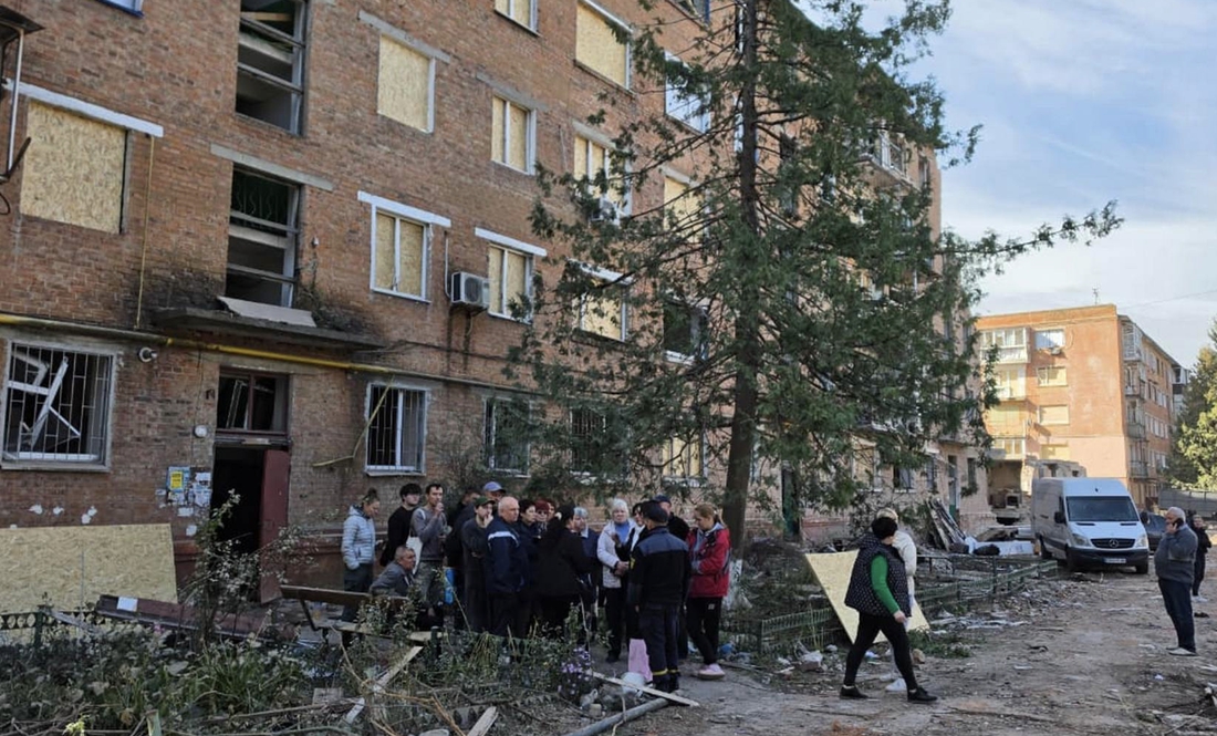 Будинок, у який влучила російська ракета. Прилуки. 9 жовтня 2026 року