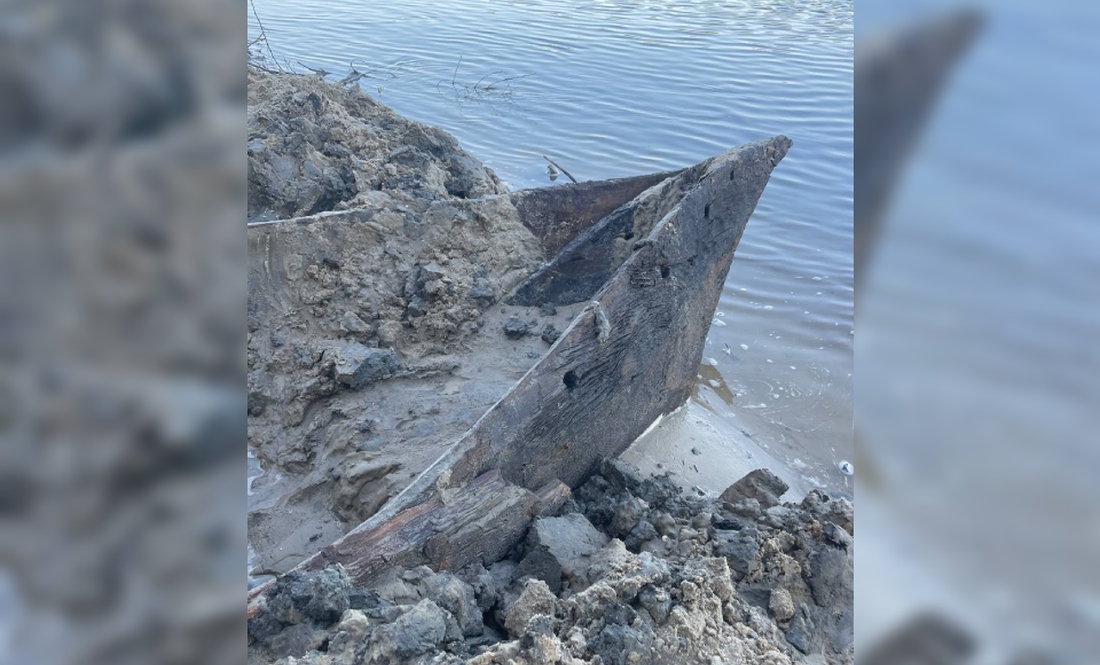 В шарі піску під Черніговом знайшли човен-довбанку