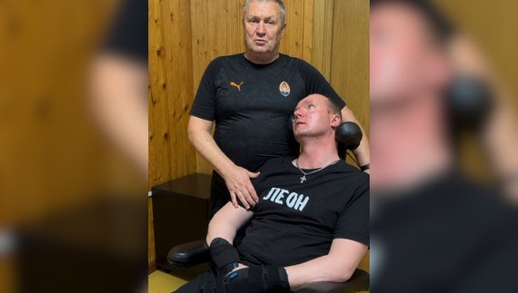 Віталій Шумей з батьком Сергієм