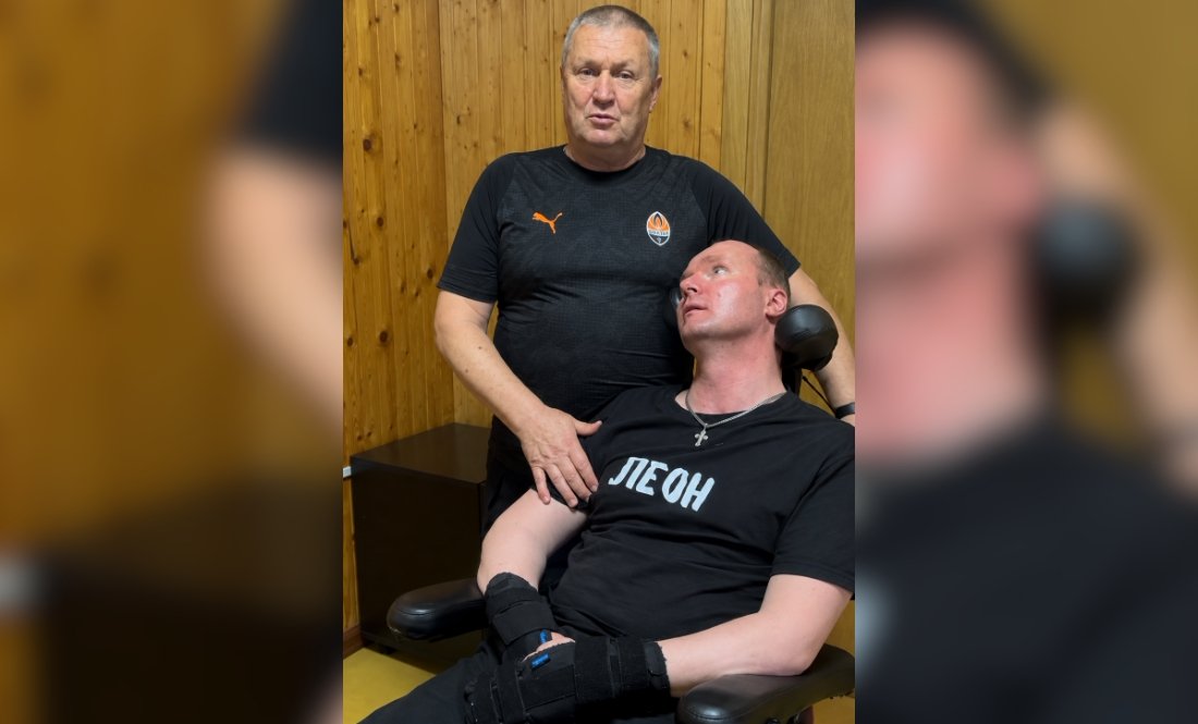 Віталій Шумей з батьком Сергієм