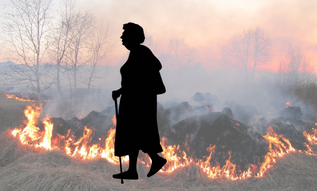 Селянка з Чернігівщини палила траву і згоріла сама