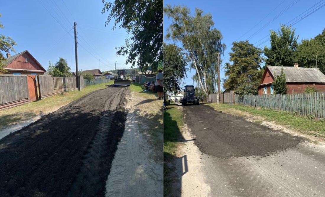 У Городні взялися лагодити місцеве дорожнє покриття