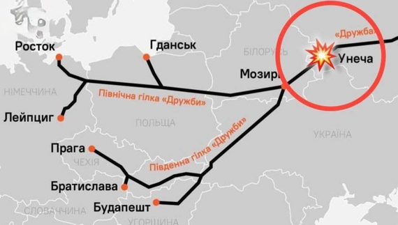 ГУР поцілило по вузловій станції нафтогону «Дружба» у 50 км від чернігівського кордону