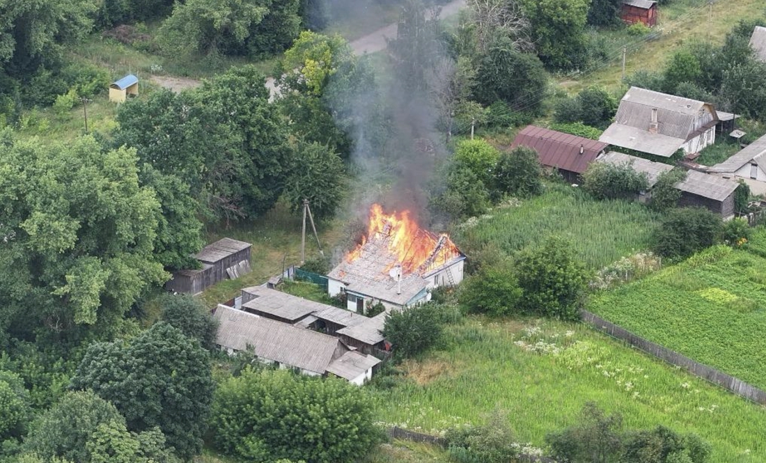 Пожежа у Новгород-Сіверському районі. 16 липня 2025 року