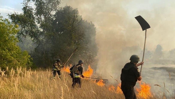 У Семенівській громаді пожежі після обстрілів. Фото ілюстраційне