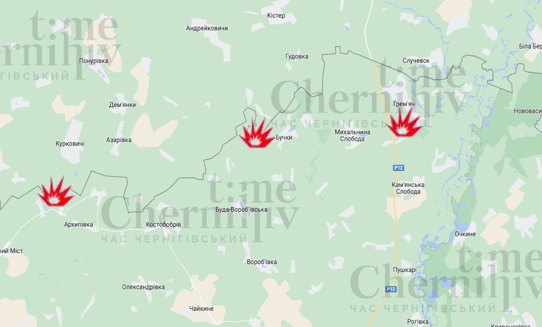 Ситуація на кордоні Чернігівщини: три обстріли за добу і поранена людина