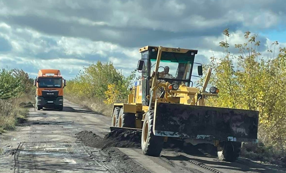 Ремонті роботи на автошляху Т-2514 на відрізку Велика Загорівка-Плиски