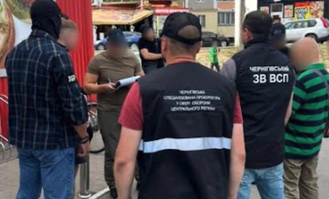 Під час затримання підозрюваних у Чернігові