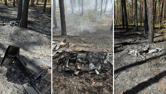 На Чернігівщині горять ліси через російські дрони