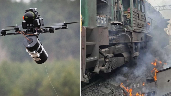Дрони на оптоволокні та атака на тепловоз: ворог ударив по прикордонних районах
