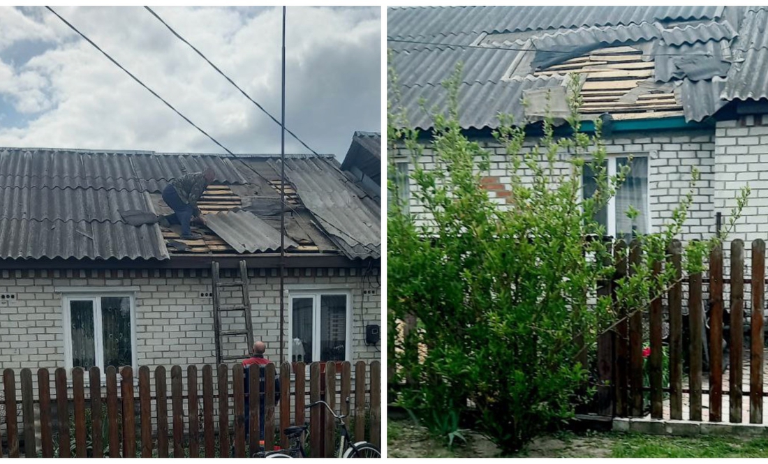 Пошкоджені дахи у Коропській громаді