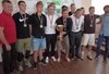 Команда Кудрівки святкує перемогу в чемпіонаті Чернігівської області з футболу