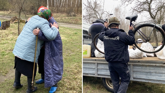 "Почало прилітати в кінець городу": поліціянти евакуювали пенсіонерку з обстрілюваного села