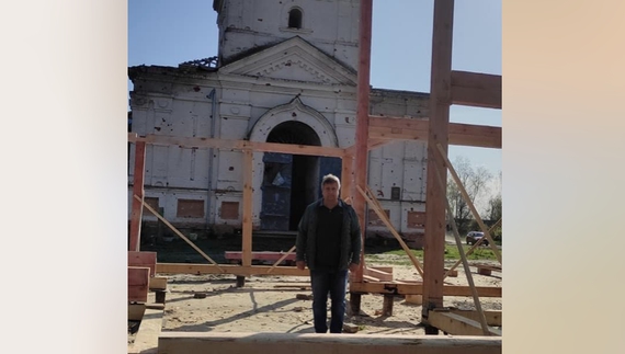На Чернігівщині ініціювали будівництво невеликого храму - поряд із зруйнованим росіянами
