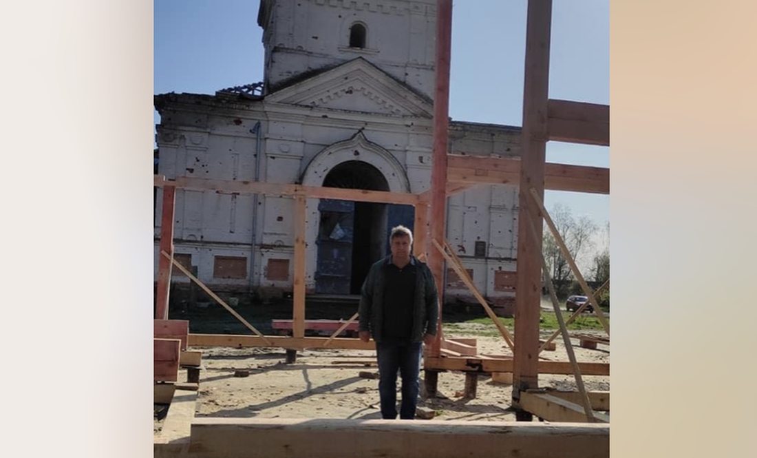 На Чернігівщині ініціювали будівництво невеликого храму - поряд із зруйнованим росіянами