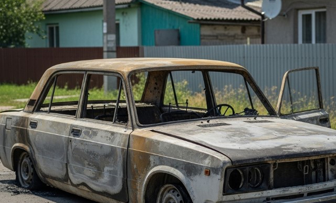 У селі поблизу Чернігова згорів автомобіль