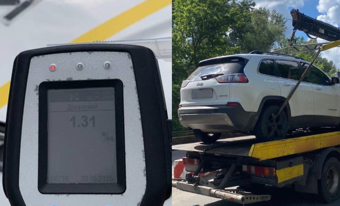 П'яний водій на Київському шосе намагався відкупитися від патрульних