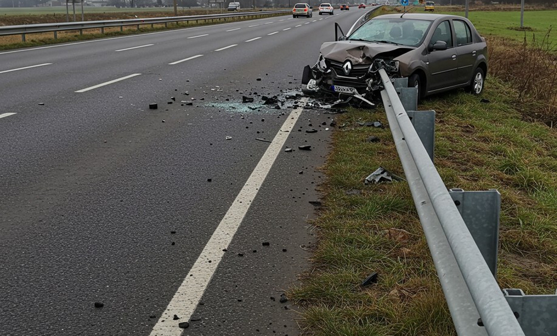 Смертельна ДТП на Київській трасі: водій Renault влетів у відбійник