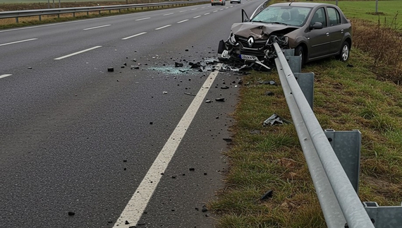 Смертельна ДТП на Київській трасі: водій Renault влетів у відбійник