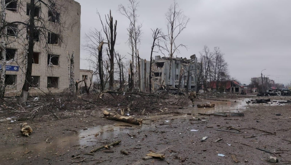 The Russian army is  bombing Chernihiv days and nights